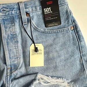 Levi's 501 High Rise Denim Shorts